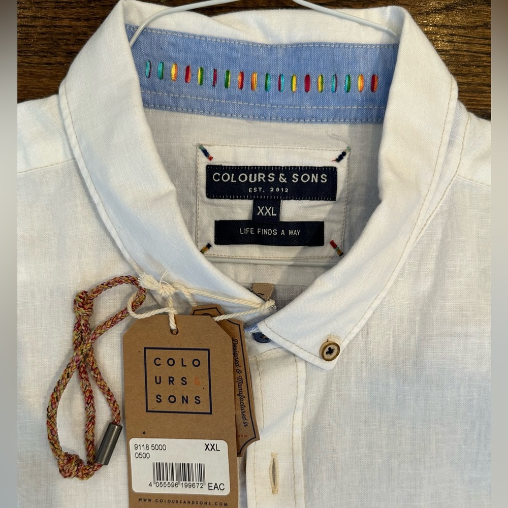 Colours & son linen collared button down